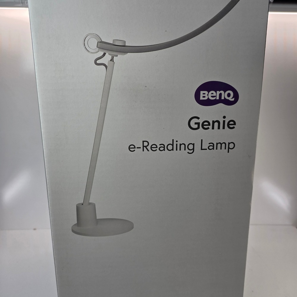 BenQ Genie e-Reading LED Lamp Silver White‎ Wide Desk Light Re-Certified